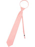 Boys Multi Color Pre Tied Junior Solid Adjustable Zipper Neck Tie - SophiasStyle.com